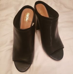 Black High heel Mules